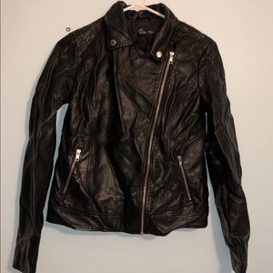 Black Faux Leather Jacket